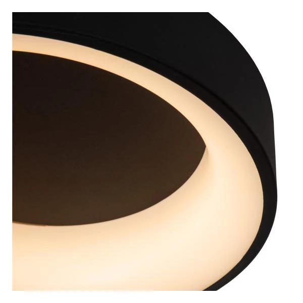 Lucide MIRAGE - Flush ceiling light - Ø 38 cm - LED Dim. - 1x22W 2700K - Black - detail 1